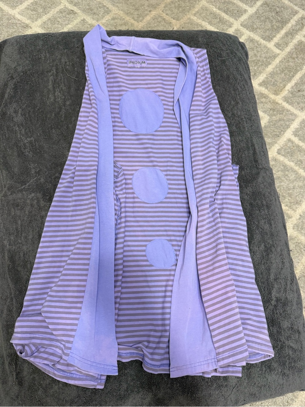 Iridium Lilac Striped Bodysuit Sweater - Lilac
